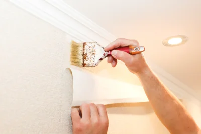 Pose de papier peint à Dalou — revêtements muraux et toiles de verre